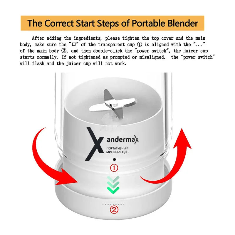 Kompaktowy Blender Portable Juicer™
