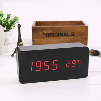 Elegancki Zegar Cyfrowy z Funkcją Snooze™