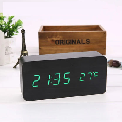 Elegancki Zegar Cyfrowy z Funkcją Snooze™