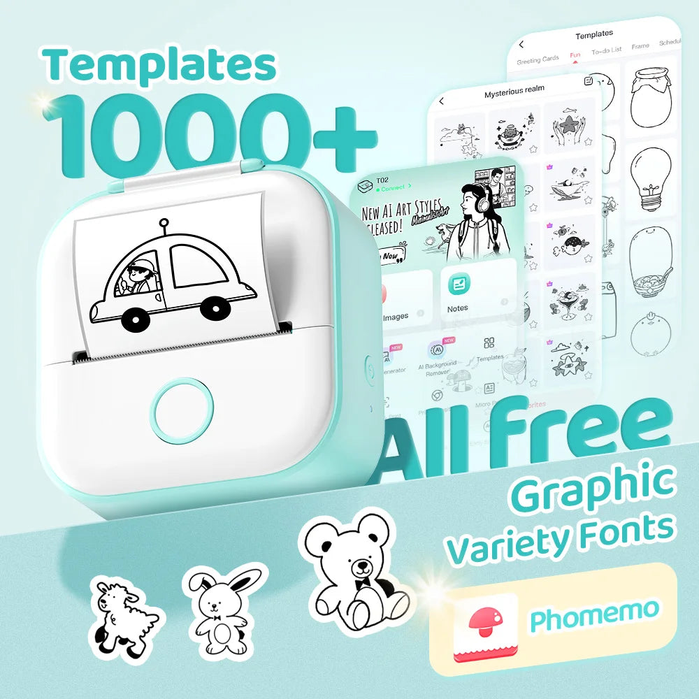 Mini Drukarka Termalna Phomemo T02™